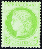 153 N°53 5c Vert-jaune Sur Azuré Qualité:* Cote: 300  - Other & Unclassified