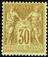 181 N°80 30c Brun-jaune Qualité:* Cote: 120  - Other & Unclassified