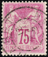 189 N°81 75c Rose TB Qualité:OBL Cote: 150  - Autres & Non Classés