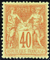 212 N°94 40c Rouge-orange Qualité:* Cote: 175  - Autres & Non Classés