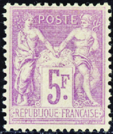 218 N°95 A 5f Lilas-rose Sur Lilas Pâle Qualité:* Cote: 950  - Altri & Non Classificati