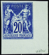 254 N°73 C 20c Bleu Foncé Réimpression Granet Cdf Qualité:(*) Cote: 1000  - Altri & Non Classificati