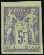 255 N°95 C 5f Violet Réimpression Granet Qualité:(*) Cote: 2500  - Andere & Zonder Classificatie