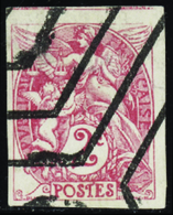 578 N°108 2c Rouge Annulé Hexagones (pelurage) Qualité:(*) Cote: .....  - Non Classificati