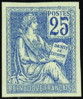 699 N°118 A 25c Bleu Non Dentelé Qualité:* Cote: 800  - Non Classés