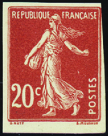 821 N°139 20c Essai En Rouge Qualité:(*) Cote: 135  - Non Classés