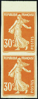 850 N°141 B 30c Orange Non Dentelé Paire Verticale Qualité:(*) Cote: 186  - Non Classés