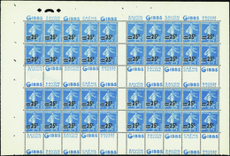 953 N°217 Bloc De 40 Timbres Avec Publicité (2ex Défect) Qualité:** Cote: 420  - Non Classés