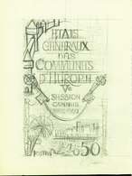 1370 N°1244 Communes D'Europe Cannes 1960 Projet Non émis Qualité: Cote: .....  - Altri & Non Classificati