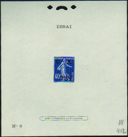 1552 N°246 Epr. D'essai De Surcharge Caisse D'amortissement N°8 - Sonstige & Ohne Zuordnung