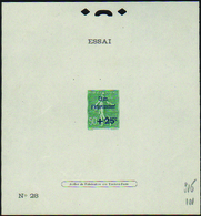 1557 N°247 Epr. D'essai De Surcharge Caisse D'amortissement N°28 - Autres & Non Classés