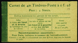 1691 N°137 C9  5c Semeuse Vert 40 Timbres Qualité:** Cote: 370  - Autres & Non Classés