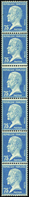 1879 N°15 75c Pasteur Bande Verticale De 6 Timbres Qualité:** Cote: 2450  - Roulettes