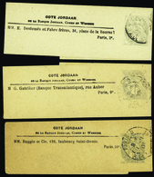 1922 N°107 BJ1 3 Entiers Cote Jordaan. Papiers Blanc,bulle Et Jaune Qualité:OBL Cote: .....  - Autres & Non Classés