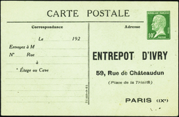 1954 N°170 CP1  10c Pasteur Entrepôt D'Ivry (trous D'épingle 1 Coté) Qualité: Cote: 1500  - Other & Unclassified