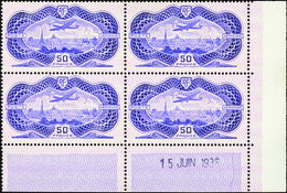 2248 N°15 50f Burelé 15 Juin 1936 Qualité:** Cote: 8500  - Altri & Non Classificati