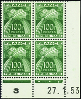 2304 N°89 100f Vert 27-1-53 Qualité:** Cote: 505  - Postage Due