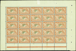 2442 N°145 2f Merson Feuille De 25 Timbres (tache Sur 3ex) Qualité:** Cote: 3750  - Millésimes