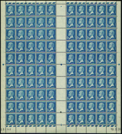 2452 N°180 1f25 Pasteur Feuille De 100 Timbres CD 19-3-26 Qualité:** Cote: 5100  - Millesimi