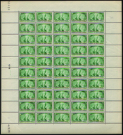 2466 N°303 Benjamin Delessert Feuille De 50 Timbres Qualité:** Cote: 3000  - Millesimi