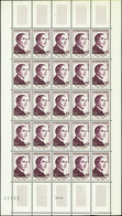 2505 N°989 /994 Célébrités 6 Valeurs En Feuilles De 25 Timbres Qualité:** Cote: 4650  - Millésimes