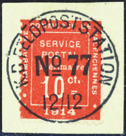 2791 N°1 10c Vermillon TB Qualité:OBL Cote: 525  - Guerre (timbres De)