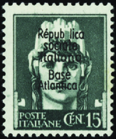2838 N°9 15c Vert-gris Sans Le 2ème B à Répubblica (Maury 14a) Qualité:** Cote: 2750  - War Stamps