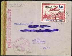 2857 N°5 F+10f Sur Lettre Qualité:OBL Cote: 775  - War Stamps