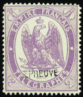 2869 N°8 B 2f Violet Surcharge "épreuve" Qualité:* Cote: 200  - Telegraph And Telephone