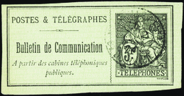 2879 N°20 A 3f Vert Non Dentelé Qualité:OBL Cote: 190  - Telegraph And Telephone