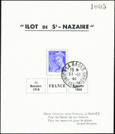 2994 Saint Nazaire N°8 Bloc Avec Mercure Qualité:OBL Cote: 80  - Libération