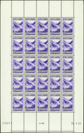 3018 N°40 A 1f75 Violet Feuille De 25 Timbres Qualité:** Cote: 6650  - Autres & Non Classés