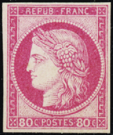 3176 N°21 80c Rose Qualité:* Cote: 700  - Other & Unclassified