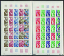 3218 N°363 /364 Nautisme 2 Feuilles De 25 Timbres Qualité:** Cote: 1500  - Altri & Non Classificati