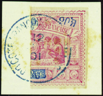 3704 N°57 A Moitié De 50c Sur Fragment TB Qualité:OBL Cote: 1700  - Altri & Non Classificati