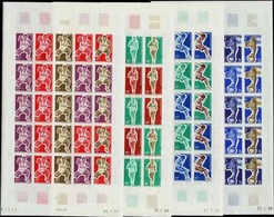 3761 N°66 /69 Jeux Sportifs  4 Feuilles De 25 Timbres Qualité:** Cote: 2000  - Andere & Zonder Classificatie