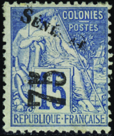 3895 N°6 75 Sur 15c Bleu Qualité:* Cote: 530  - Autres & Non Classés