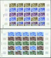 3925 N°385 /386 Paysages 2 Feuilles De 25 Timbres Qualité:** Cote: 1000  - Altri & Non Classificati