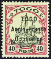 4043 N°38 40pf Carmin Et Noir "Togo" Large Qualité:* Cote: 1125  - Altri & Non Classificati