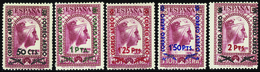 4319 N°188 /192  5 Valeurs Surchargées Qualité:* Cote: 90  - Sonstige & Ohne Zuordnung