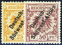 4446 N°5 /6  25p Et 50p Qualité:* Cote: 800  - Deutsch-Südwestafrika