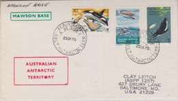 AAT Mawson Ca 25 De 75 (Christmas)  Cover (38498) - Lettres & Documents