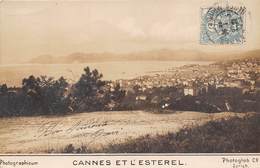 06-CANNES ET L'ESTEREL- CARTE PHOTO- - Cannes