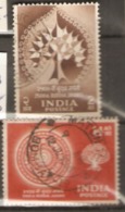 India 1956  SG 372-3  Buddha Jayanti  Fine Used - Used Stamps