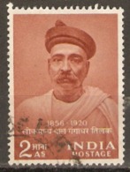 India 1956  SG 374  Tilak  Fine Used - Used Stamps