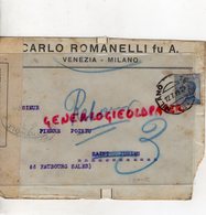 ITALIE-VENEZIA- MILANO-ENVELOPPE CARLO ROMANELLI - PIERRE POINTU SAINT JUNIEN-CONTROLE POSTAL MILITAIRE - Italien