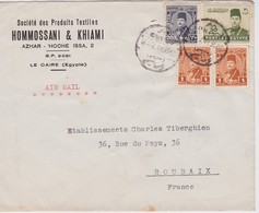 EGYPTE 1946 LETTRE DU CAIRE POUR ROUBAIX - Storia Postale