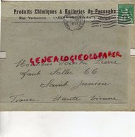 BELGIQUE-LAEKEN- ENVELOPPE PRODUITS CHIMIQUES ET HUILERIES DU PNNENHUYS- RUE VERHOEVEN-PIERRE POINTU SAINT JUNIEN-1913 - Artigianato