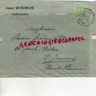 BELGIQUE- VERVIERS- ENVELOPPE JEAN WISIMUS- MEGISSERIE PERRIN FRERES 66 FG. SALER- SAINT JUNIEN-1911 - Ambachten