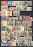 WORLD STAMPS 1860's-1950's M & U Assortment Of Approx 6500+ Stamps From Around The Globe, Housed In Four Stock Books. - Other & Unclassified